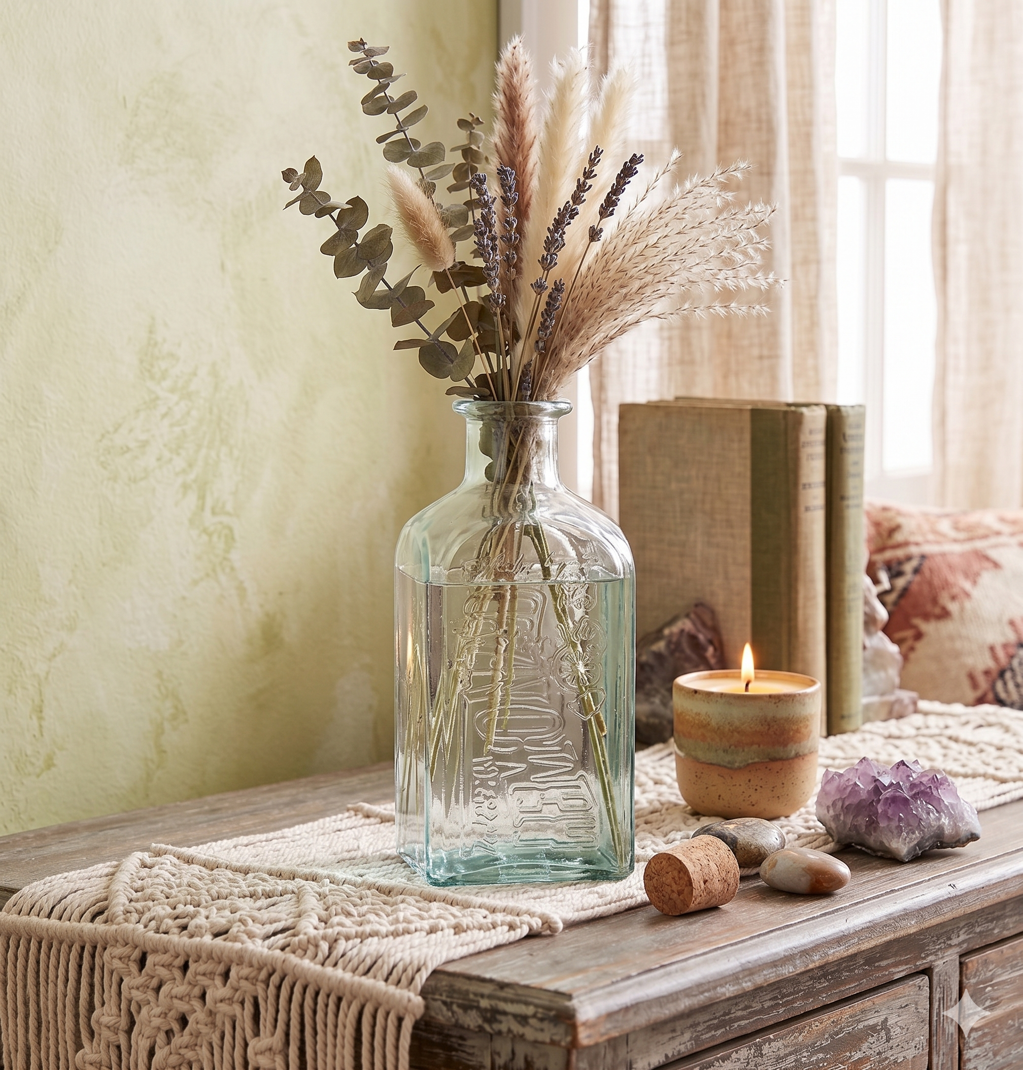 Carafe - Vase Vintage - 2 L - 12 x 29 cm - Miniature 3
