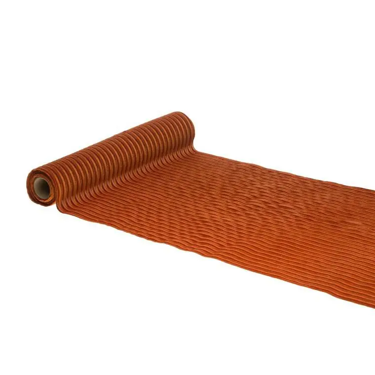 Chemin De Table Velours - Ambre - 28 cm x 3m