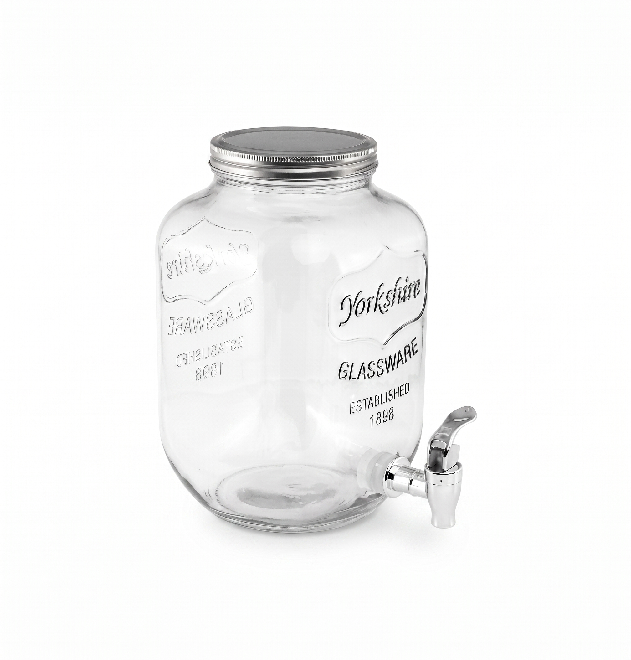 Limonadier En Verre - 4 L - 15,5 x 15,5 x 27 cm